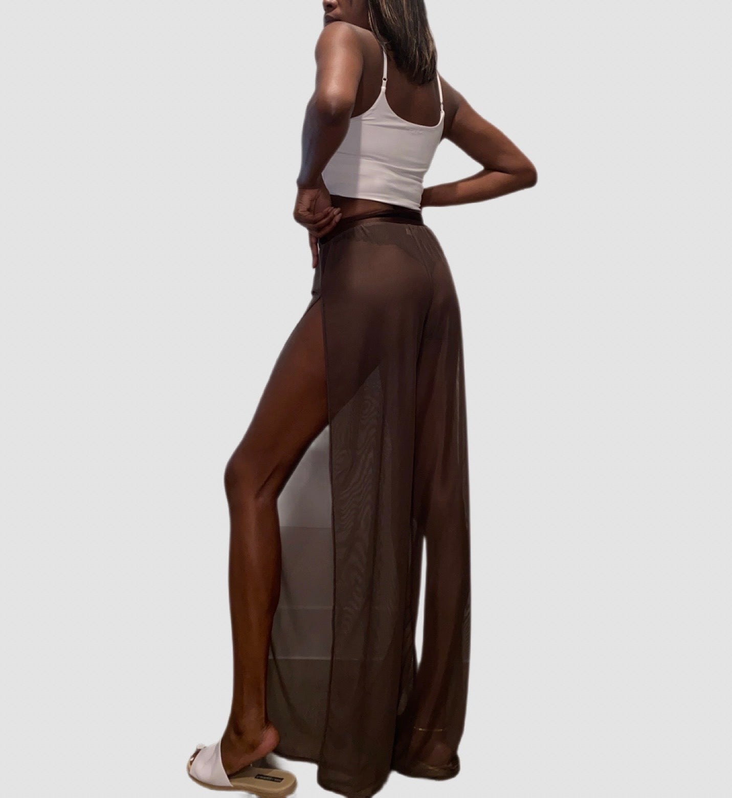 Tall Mesh Pants Brown S/M