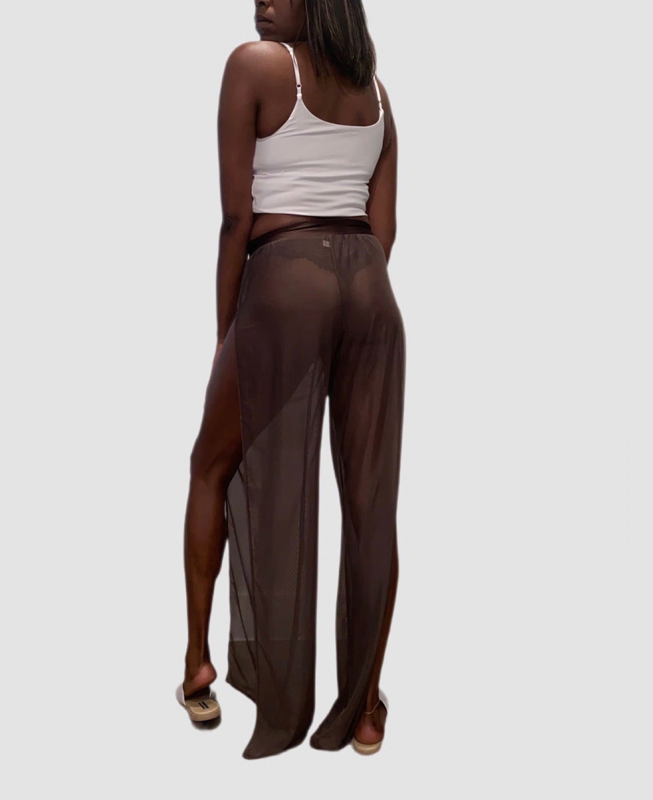 Tall Mesh Pants Brown S/M
