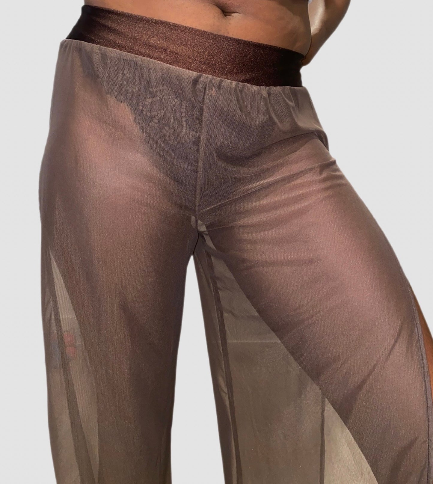 Tall Mesh Pants Brown S/M