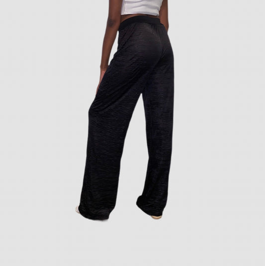 Tall Pleated Pants Black S/M