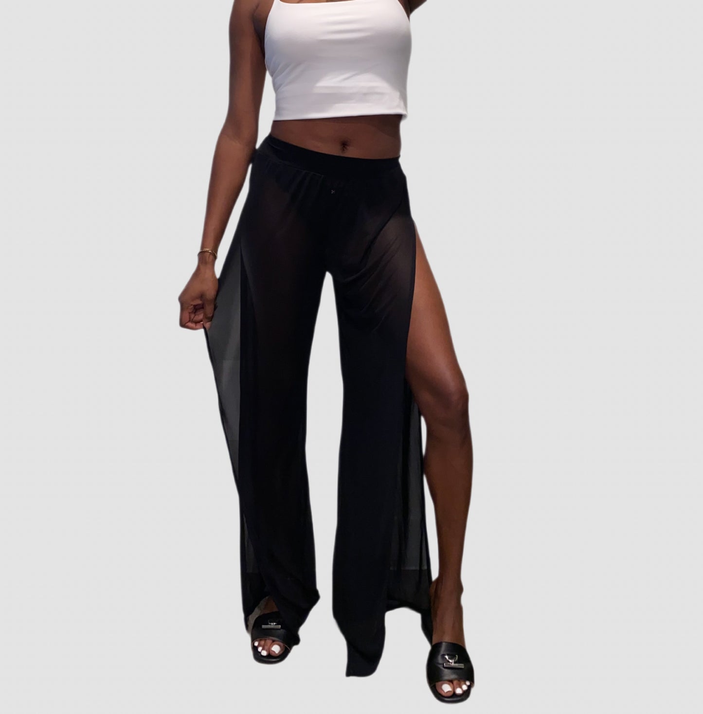 Tall Mesh Pants Black S/M