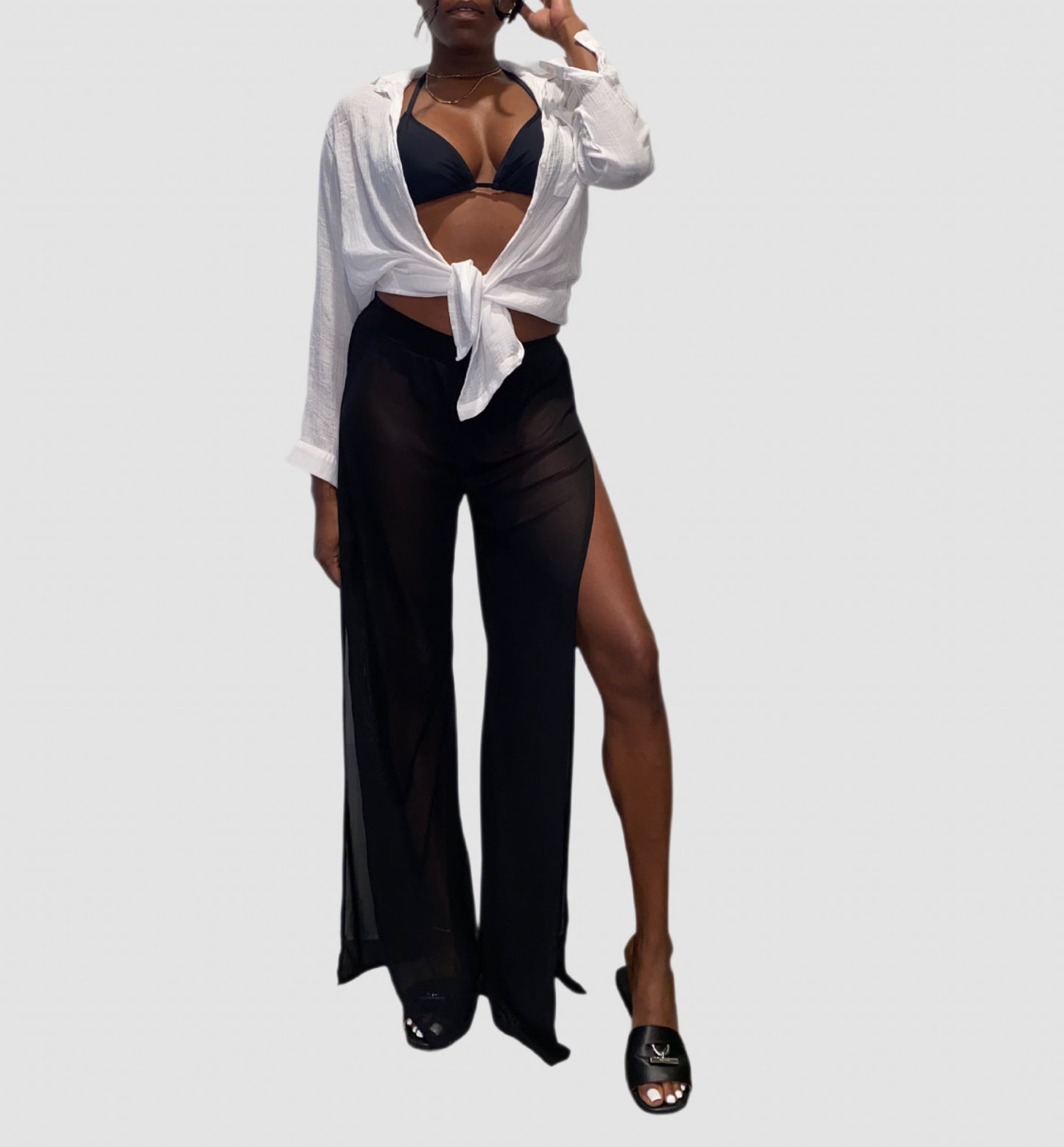 Tall Mesh Pants Black L/XL