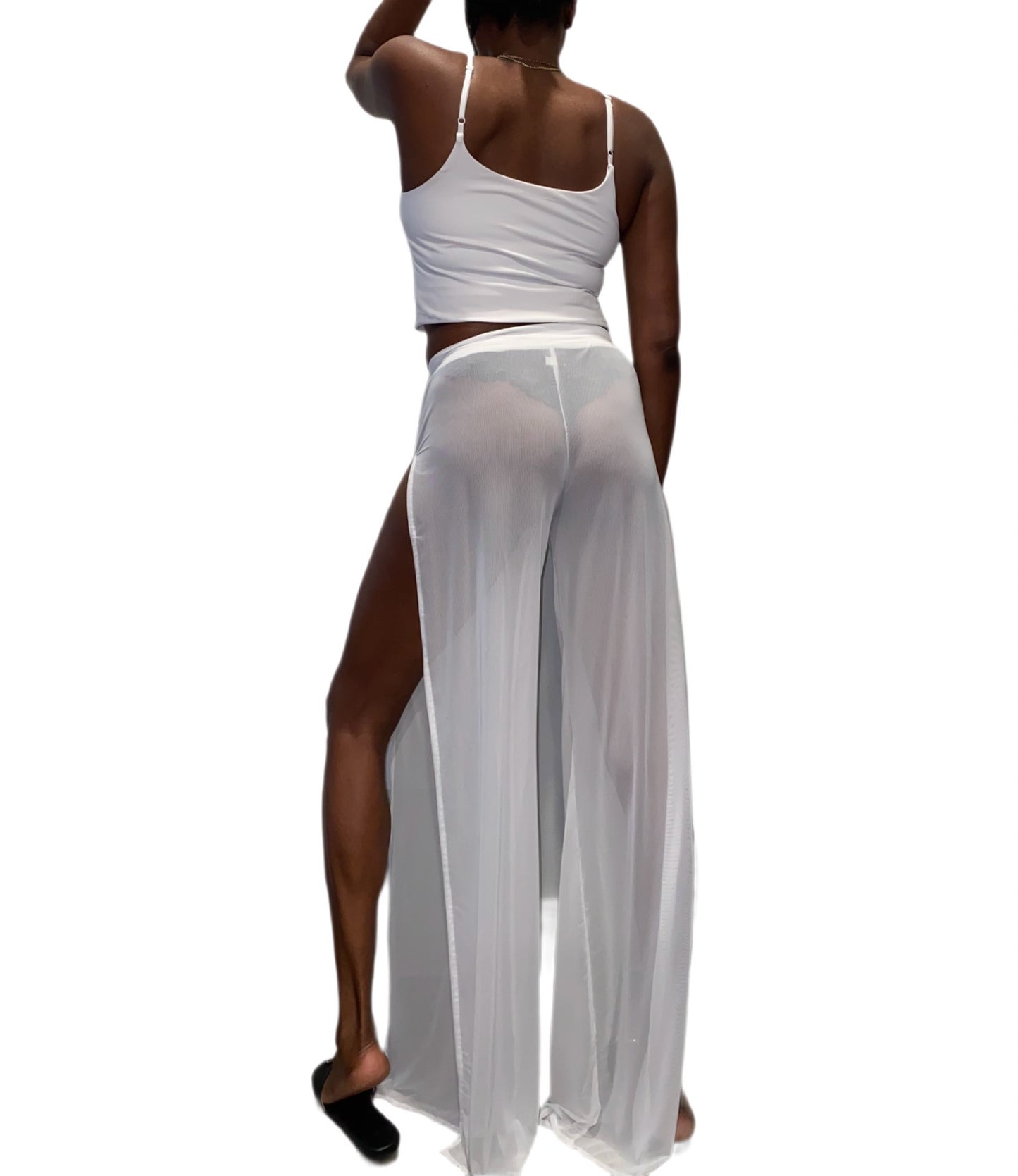 Tall Mesh Pants White L/XL